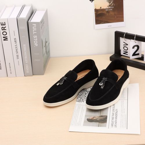 Mocassins En Daim Pour Femmes,Chaussures De Marche D't,Mocassins Dcontracts En Cuir,Chaussures Plates  Pendentif En Mtal,Mules  Enfiler Paresseuses,Mode Printemps Et Automne - 35