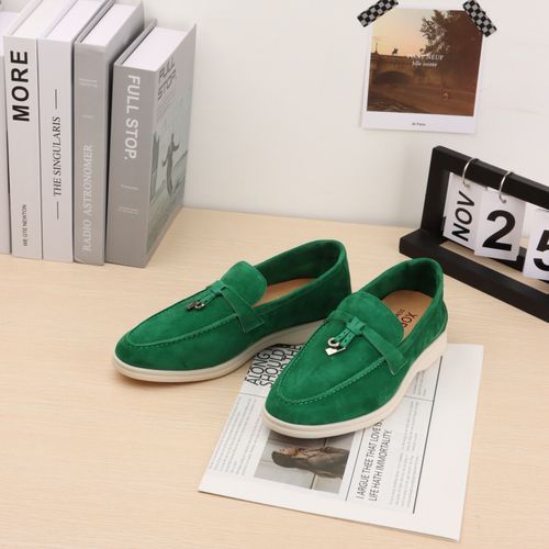 Mocassins En Daim Pour Femmes,Chaussures De Marche D't,Mocassins Dcontracts En Cuir,Chaussures Plates  Pendentif En Mtal,Mules  Enfiler Paresseuses,Mode Printemps Et Automne - 34