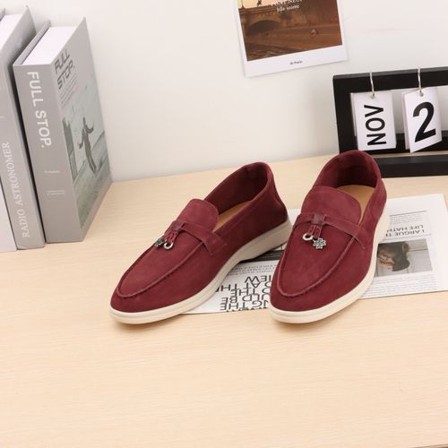 Mocassins En Daim Pour Femmes,Chaussures De Marche D't,Mocassins Dcontracts En Cuir,Chaussures Plates  Pendentif En Mtal,Mules  Enfiler Paresseuses,Mode Printemps Et Automne - 36