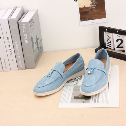 Mocassins En Daim Pour Femmes,Chaussures De Marche D't,Mocassins Dcontracts En Cuir,Chaussures Plates  Pendentif En Mtal,Mules  Enfiler Paresseuses,Mode Printemps Et Automne - 37
