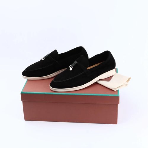 Mocassins En Daim Pour Femmes,Chaussures De Marche D't,Mules  Enfiler Paresseuses,Cuir,Pendentif En Mtal,Chaussures Plates Dcontractes,Mode Printemps Et Automne - 39