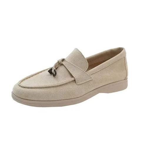 Mocassins En Daim Pour Femmes,Chaussures Plates  Enfiler,Dcor  Franges En Cuir,Chaussures Dcontractes,Mules De Marche D't Populaires,Chaussures De Printemps,2023 - 36