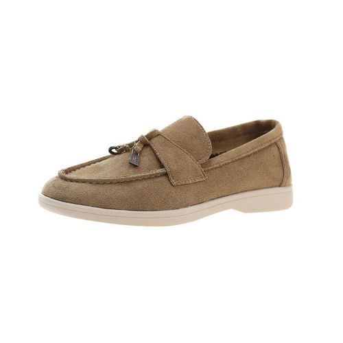 Mocassins En Daim Pour Femmes,Chaussures Plates  Enfiler,Dcor  Franges En Cuir,Chaussures Dcontractes,Mules De Marche D't Populaires,Chaussures De Printemps,2023 - 40