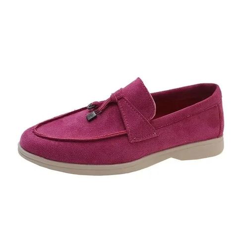 Mocassins En Daim Pour Femmes,Chaussures Plates  Enfiler,Dcor  Franges En Cuir,Chaussures Dcontractes,Mules De Marche D't Populaires,Chaussures De Printemps,2023 - 40