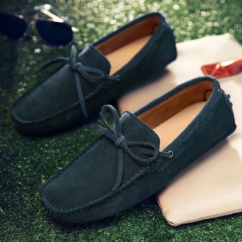 Mocassins En Daim Pour Hommes,Chaussures De Conduite  Pompon,Dcontractes,Lgres,Plates,Grande Taille 38-49