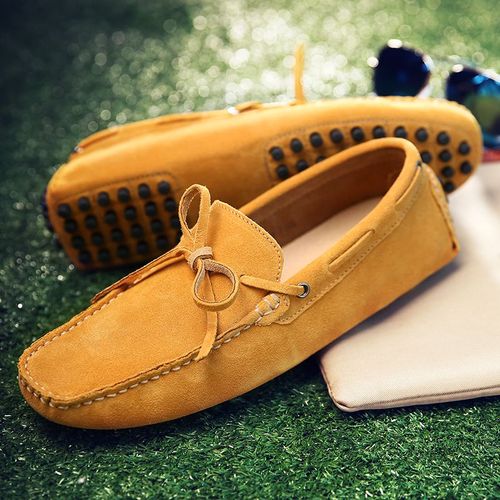 Mocassins En Daim Pour Hommes,Chaussures De Conduite  Pompon,Dcontractes,Lgres,Plates,Grande Taille 38-49