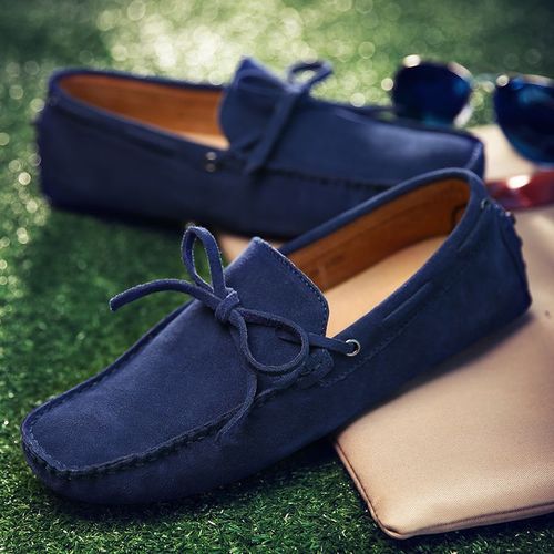 Mocassins En Daim Pour Hommes,Chaussures De Conduite  Pompon,Dcontractes,Lgres,Plates,Grande Taille 38-49