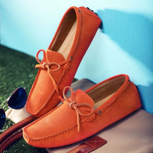 Mocassins En Daim Pour Hommes,Chaussures De Conduite  Pompon,Dcontractes,Lgres,Plates,Grande Taille 38-49