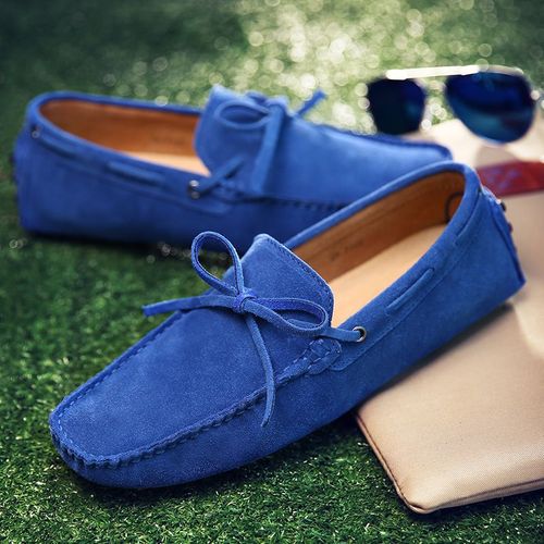 Mocassins En Daim Pour Hommes,Chaussures De Conduite  Pompon,Dcontractes,Lgres,Plates,Grande Taille 38-49