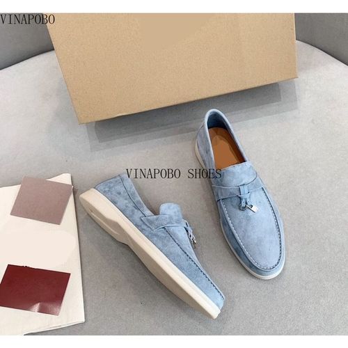 Mocassins En Daim Vritable Pour Femmes,Bord Incrust,Pendentif Pompon,Conception Dcontracte,Chaussures Plates,Slim, Enfiler,Amoureux,Chaussures De Marche - 42
