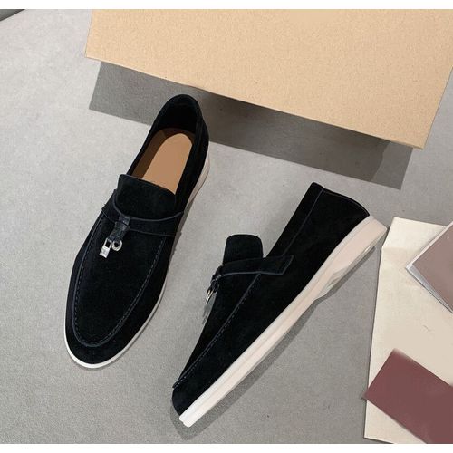 Mocassins En Daim Vritable Pour Femmes,Bord Incrust,Pendentif Pompon,Conception Dcontracte,Chaussures Plates,Slim, Enfiler,Amoureux,Chaussures De Marche - 39