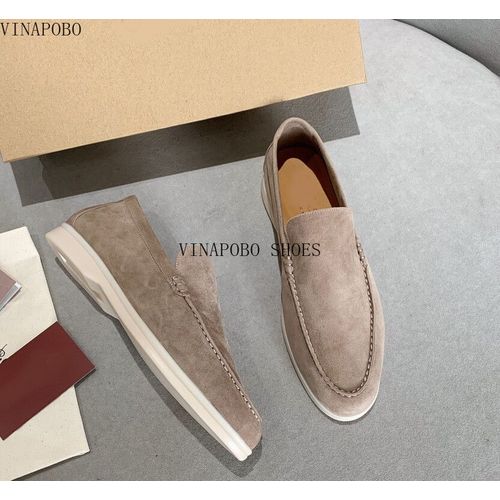 Mocassins En Daim Vritable Pour Femmes,Bord Incrust,Pendentif Pompon,Conception Dcontracte,Chaussures Plates,Slim, Enfiler,Amoureux,Chaussures De Marche - 35