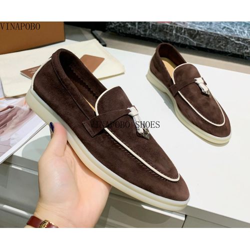 Mocassins En Daim Vritable Pour Hommes,Chaussures Plates,Chaussures De Marche Dcontractes,Multicolore,Qualit,Vtements De Crmonie,Pendentif Pompon,Marque De Crateur - 40
