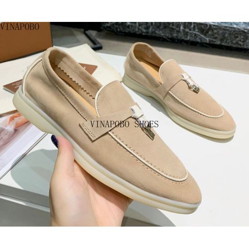 Mocassins En Daim Vritable Pour Hommes,Chaussures Plates,Chaussures De Marche Dcontractes,Multicolore,Qualit,Vtements De Crmonie,Pendentif Pompon,Marque De Crateur - 42