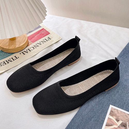 Mocassins En Maille  Enfiler Pour Femme,Ballerines Dcontractes,Souples,Astronomiques,Bateau Peu Profond,Classiques,2023 - 35