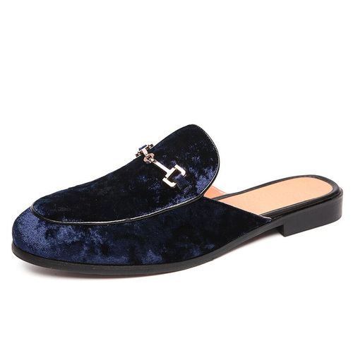 Mocassins En Similicuir Pour Hommes,Chaussures Noires Dcontractes,Mules  Enfiler - 41