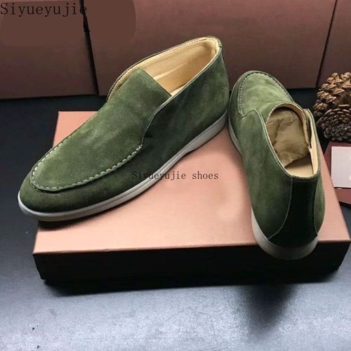 Mocassins Formels En Daim Vritable Pour Femmes,Chaussures  Enfiler,Baskets  Semelle En Caoutchouc,Parker Rond,Ouvert,Dcontract,Marque,Chaussures De Marche,Haute Qualit - 41