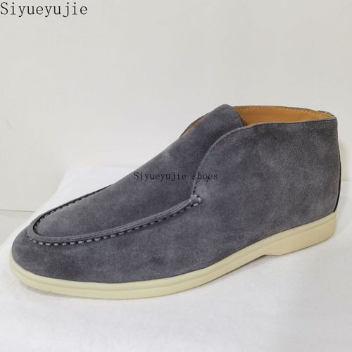Mocassins Formels En Daim Vritable Pour Femmes,Chaussures  Enfiler,Baskets  Semelle En Caoutchouc,Parker Rond,Ouvert,Dcontract,Marque,Chaussures De Marche,Haute Qualit - 41