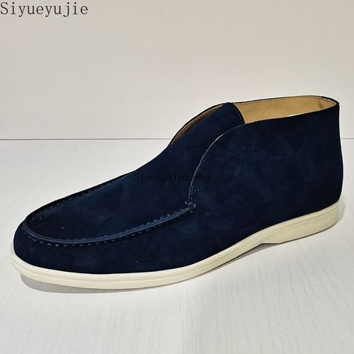 Mocassins Formels En Daim Vritable Pour Femmes,Chaussures  Enfiler,Baskets  Semelle En Caoutchouc,Parker Rond,Ouvert,Dcontract,Marque,Chaussures De Marche,Haute Qualit - 42