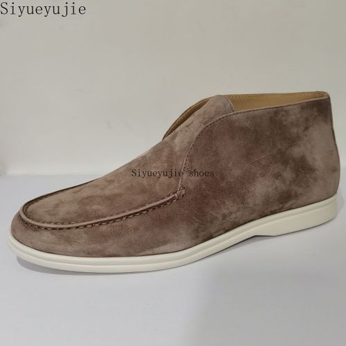 Mocassins Formels En Daim Vritable Pour Femmes,Chaussures  Enfiler,Baskets  Semelle En Caoutchouc,Parker Rond,Ouvert,Dcontract,Marque,Chaussures De Marche,Haute Qualit - 43