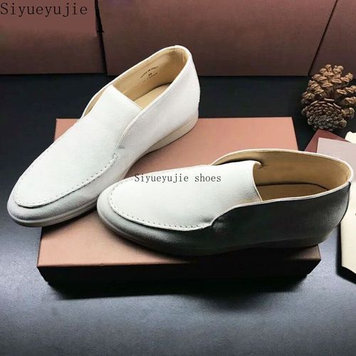 Mocassins Formels En Daim Vritable Pour Femmes,Chaussures  Enfiler,Baskets  Semelle En Caoutchouc,Parker Rond,Ouvert,Dcontract,Marque,Chaussures De Marche,Haute Qualit - 41