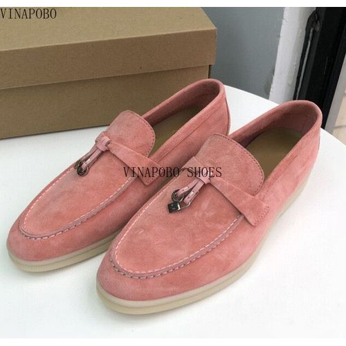 Mocassins Plats  Pampilles Multicolores Pour Femmes,Chaussures  Enfiler,Chaussures Dcontractes,Chaussures De Marche Formelles,Daim De Qualit,Pendentif En Mtal,Confort - 43
