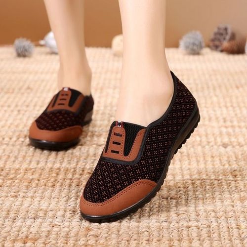 Mocassins Plats Antidrapants Pour Femmes,Chaussures Confortables,Rtro,Lgres,Dcontractes,Rouges,Pour Danse De Ballet,Printemps Et t,F16b - 37