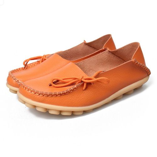 Mocassins Plats En Cuir Naturel Pour Femmes,Chaussures De Conduite Confortables  La Mode, - 39