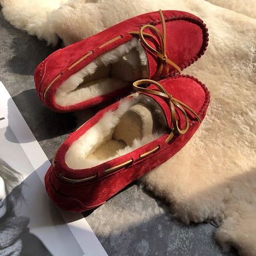 Mocassins Plats En Cuir Vritable Pour Femmes,Chaussures Dcontractes,Fourrure Vritable,Haute Qualit,Cuir Souple,Marque De Mode - 37
