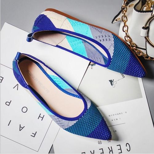 Mocassins Plats Et Pointus Pour Femme,Chaussures De Travail Confortables Et Respirantes, La Mode,Collection Automne Printemps - 39