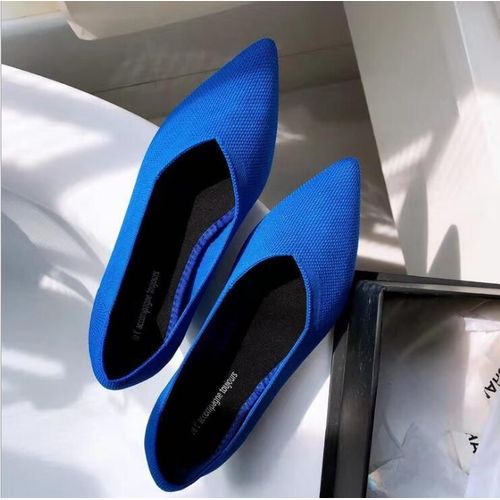 Mocassins Plats Et Pointus Pour Femme,Chaussures De Travail Confortables Et Respirantes, La Mode,Collection Automne Printemps - 39