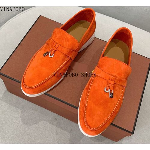 Mocassins Plats Multicolores En Daim Pour Enfants,Chaussures  Enfiler Pour Femmes,Chaussures De Marche D'affaires Formelles,Piste D't,Haute Qualit - 41