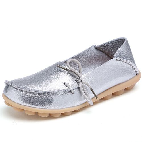 Mocassins Plats Multicolores Pour Femmes,Mocassins En Cuir Creux,Chaussures Bateau,Ballerines Dcontractes,Nouvelle Mode 2023 - 37