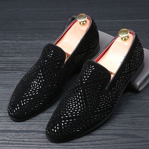 Mocassins Plats Respirants Pour Hommes,Chaussures Dcontractes,Biscuits Pointus Parker,Robe De Soire,Mode - 42