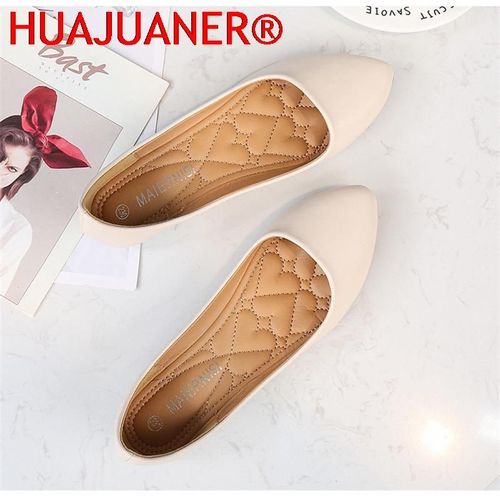 Mocassins Pointus  Enfiler Pour Femmes,Chaussures Plates Pour Femmes Enceintes,Talon Bas Simple Peu Profond,Grande Taille 44 45 46