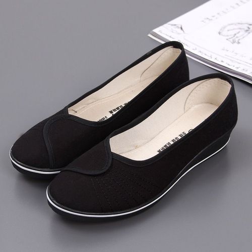 Mocassins Souples En Toile Pour Femme,Chaussures Plates,Solides,Dcontractes,Respirantes,Pour Mre - 41