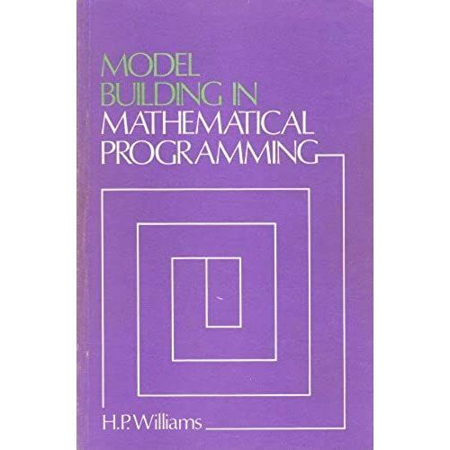 Model Building In Mathematical Programming   de HP WILLIAMS  Format Broch 