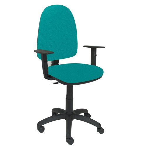 Modle 04cpbali39b10 Chaise De Bureau Ergonomique Avec Mcanisme De Contact Permanent Et Rglable En Hauteur Assise Et Dossier Rembourrs En Tissu Bali Couleur Vert Clair (Bras Rglable Inclus)