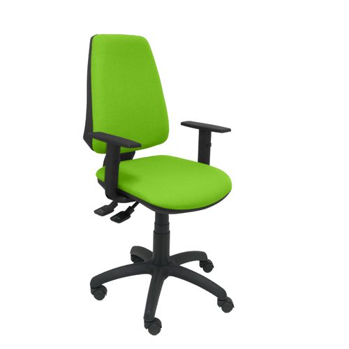Modle 14sbali22b10 Cp Chaise De Bureau Ergonomique Avec Mcanisme Synchrone Et Rglable En Hauteur Assise Et Dossier Rembourrs En Tissu Bali De Couleur Pistache (Bras Rglable Inclus)