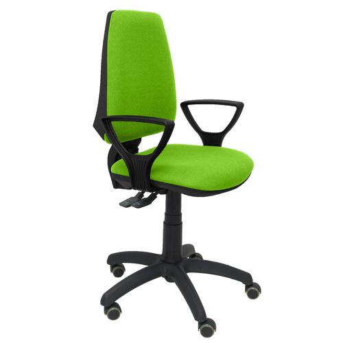 Modle 14sbali22bgolfrp Cp Chaise De Bureau Ergonomique Avec Mcanisme Synchrone, Rglable En Hauteur Et Roues De Parquet Assise Et Dossier Rembourrs En Tissu Bali De Couleur Pistache (Bras Fixes Inclus)