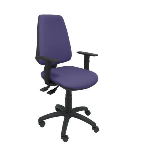 Modle 14sbali261b10 Cp Chaise De Bureau Ergonomique Avec Mcanisme Synchrone Et Rglable En Hauteur Assise Et Dossier Rembourrs En Tissu Bali De Couleur Bleu Clair (Bras Rglable Inclus)