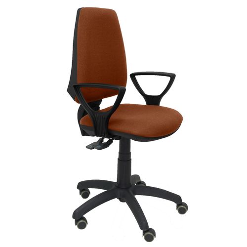 Modle 14sbali363bgolfrp Cp Chaise De Bureau Ergonomique Avec Mcanisme Synchrone, Rglable En Hauteur Et Roues De Parquet Assise Et Dossier Rembourrs En Tissu Bali De Couleur Brun (Bras Fixes Inclus)