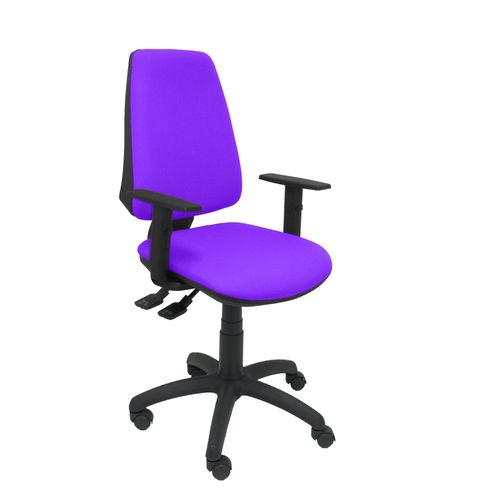 Modle 14sbali82b10 Cp Chaise De Bureau Ergonomique Avec Mcanisme Synchrone Et Rglable En Hauteur Assise Et Dossier Rembourrs En Tissu Bali De Couleur Violets (Bras Rglable Inclus)