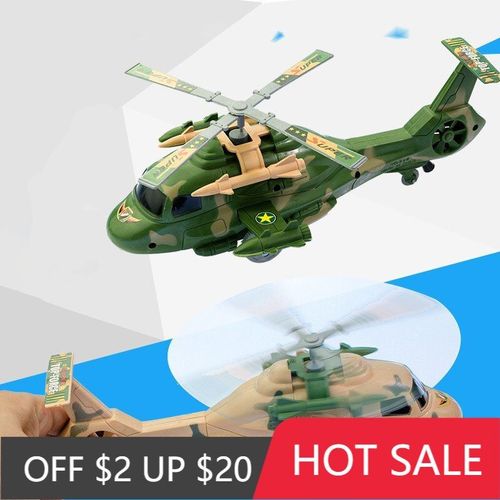 Modle D'hlicoptre Classique  La Mode, 1 Pices, Jouets  Remonter, Apparence Simule, Avion De Camouflage, Jouets De Divertissement Pour Enfants