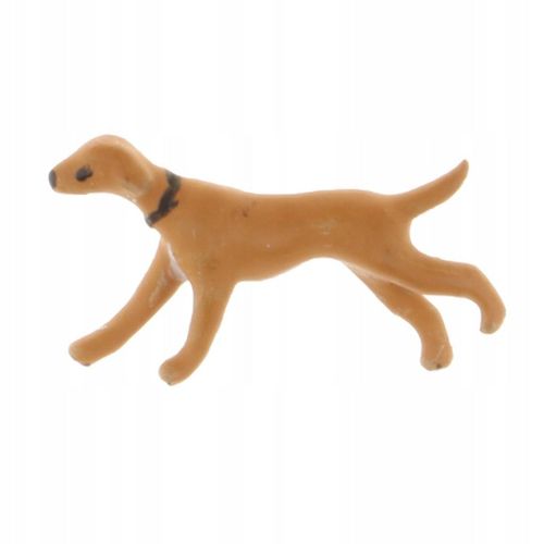 Modle de mini chien peint  la main  l'chelle 1:64. Scnario de sable