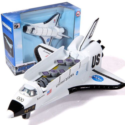 Modle De Navette Spatiale En Alliage De 20cm, Modle De Bateau Moul Sous Pression, Avion Avec Jouet Lger Et Musical Pour Enfants