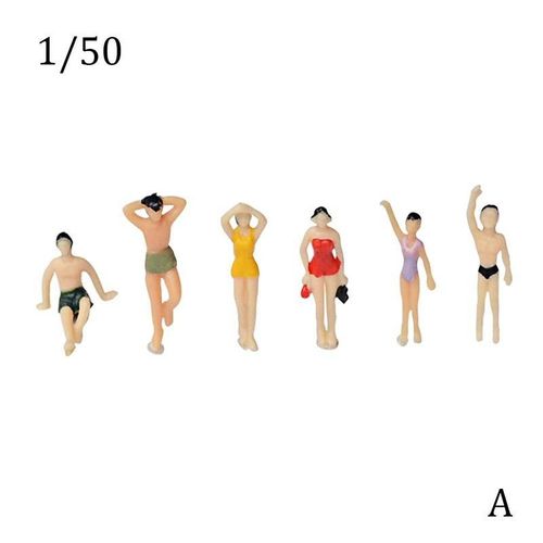 Modle De Scne Miniature De Petites Personnes 1/50 ? 150, Construction De Personnages, Figurines De Sable, Dcoration De Table De Champ, Simulation Couleur Q8y2