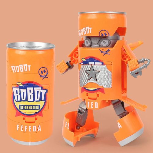 Modle Jouet Coca-Cola Canettes Design Interaction Parent-Enfant Jouet ducatif Robot Guerrier Modle Dformation Jouet Garons Gifts_Red