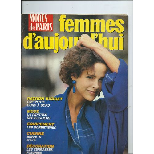 Modes De Paris Femmes D' Aujourd'hui  31/07/1984 Annie Girardot, Vronique Jannot, Michle Audon, Karim Kacel, Isabelle Adjani, Devayani, Programmes Tv Jane Birkin, N 31 