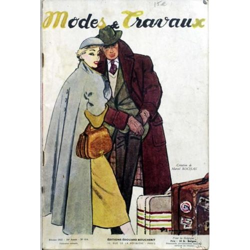 Modes Et Travaux N 614 Du 01/02/1952 - Creation De Marcel Rochas.